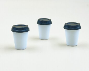 Miniature coffee cup 10pcs/set Dollhouse miniatures Mini boba cup Diorama miniature Gift for her Miniature gift idea