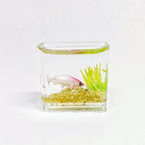 Puppenhaus Miniatur Handgefertigtes Glas Fisch Schale 