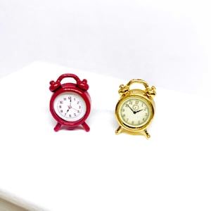 Miniatur Wecker 2Stk/Set Miniaturen Puppenstube Miniaturen Wohndekoration Geschenk für sie Wanddeko Personalisierte Geschenke