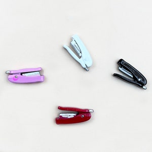 Miniature stapler 2pcs/set Mini stapler Miniature office supply Dollhouse miniature home decoration Gift for her Wall decor
