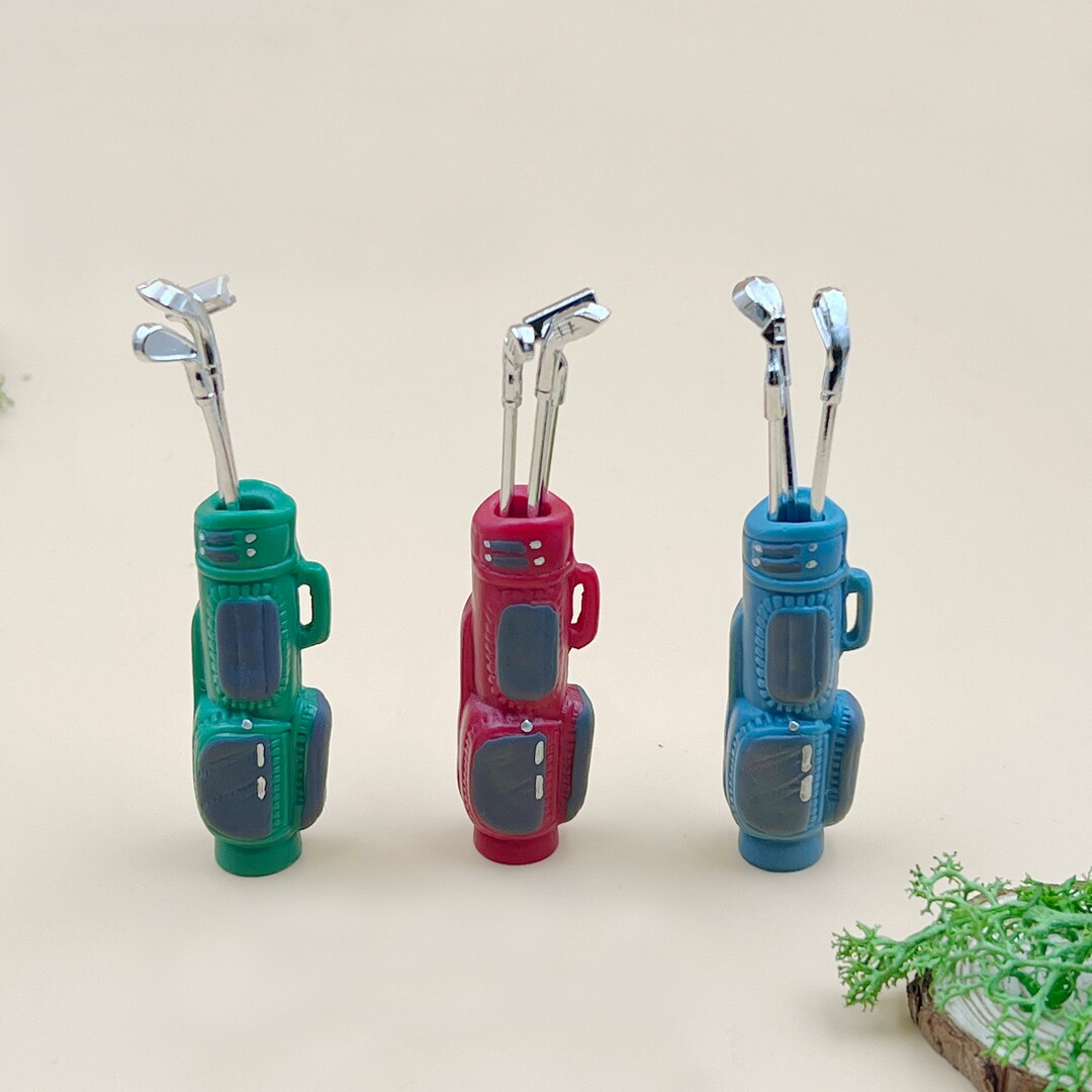 Miniature Golf Club Set With Bag Miniatures Dollhouse Miniatures Home