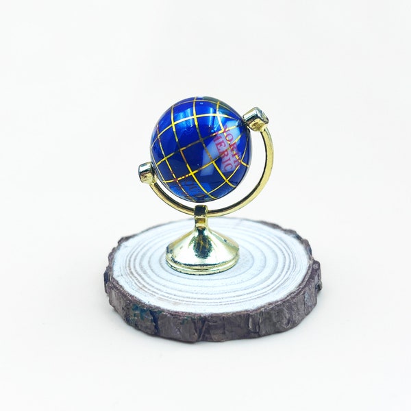 Miniature planet globe Diorama miniatures Dollhouse miniatures home decoration Mini art Tiny art Gift for her Wall decor