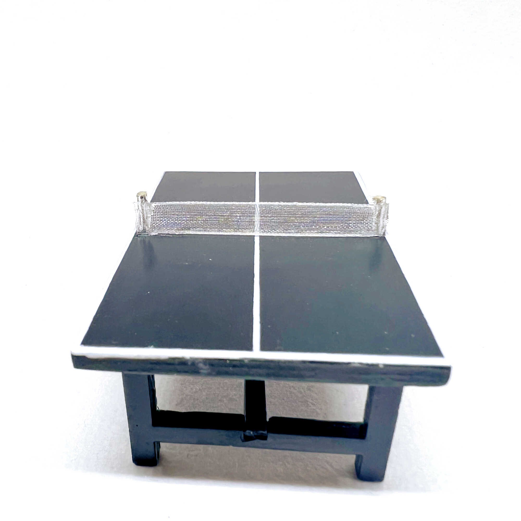 Miniature Ping Pong Table Paddle Set Sport Miniatures 