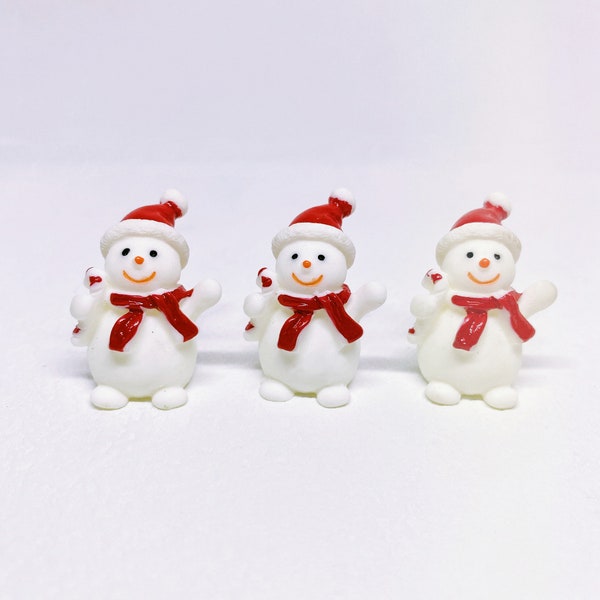 Miniature snowman 6pcs/set winter decoration Miniatures Dollhouse miniatures home decoration Gift for her Wall decor Personalized gifts