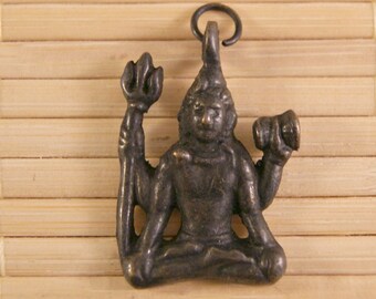 Amulett Shiva aus Bronze ~ Nepal (818)