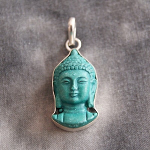 Buddha pendant ~ Turquoise ~ Original Nepal (1510)