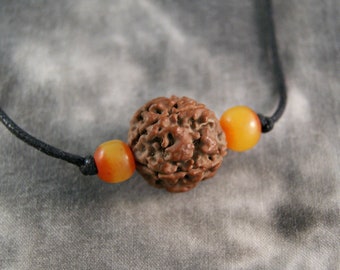 Rudraksha pearl necklace ~ original from Nepal (1544)