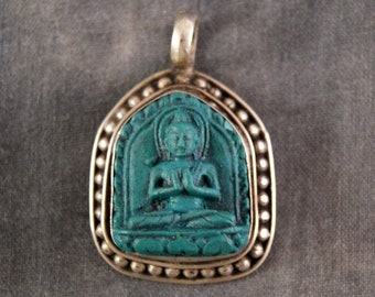 Pendant Vairocana Buddha ~ Turquoise (844)