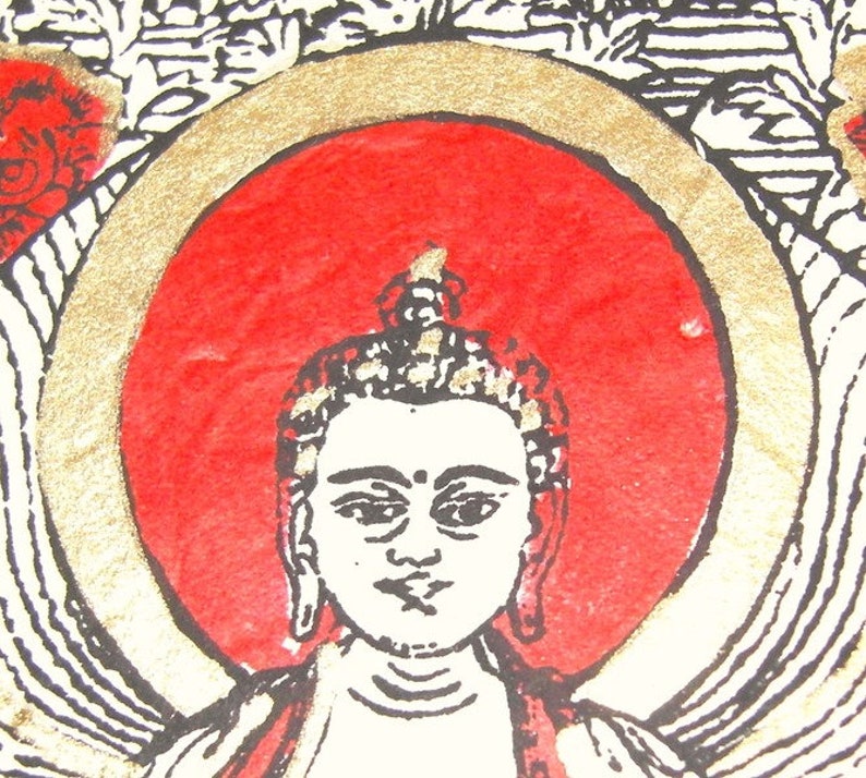 Lokta Paper Picture Life of the Buddha 117 image 2