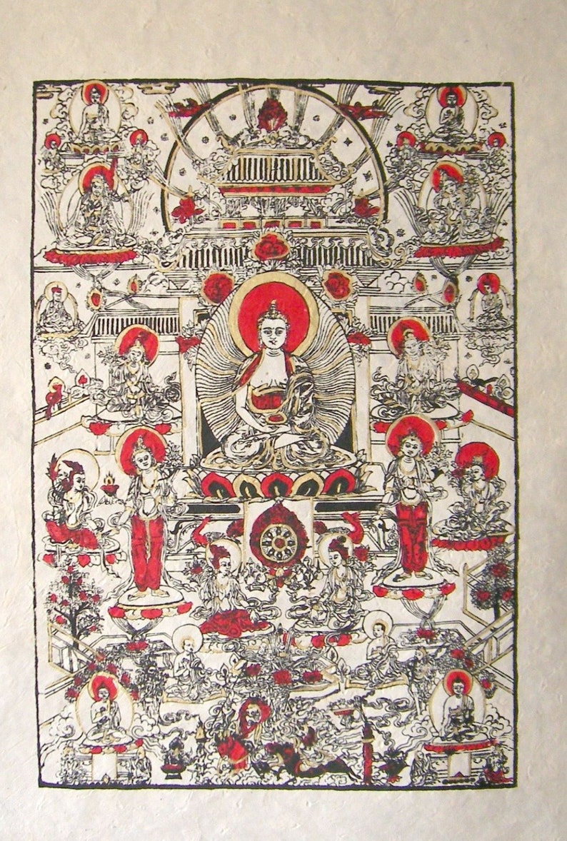 Lokta Paper Picture Life of the Buddha 117 image 1