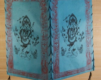 Lampshade made of Lokta paper ~ Ganesha (704)