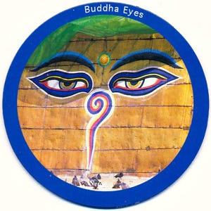 Imán OJOS DE BUDA ~ Imán de nevera ~ Pin (503)