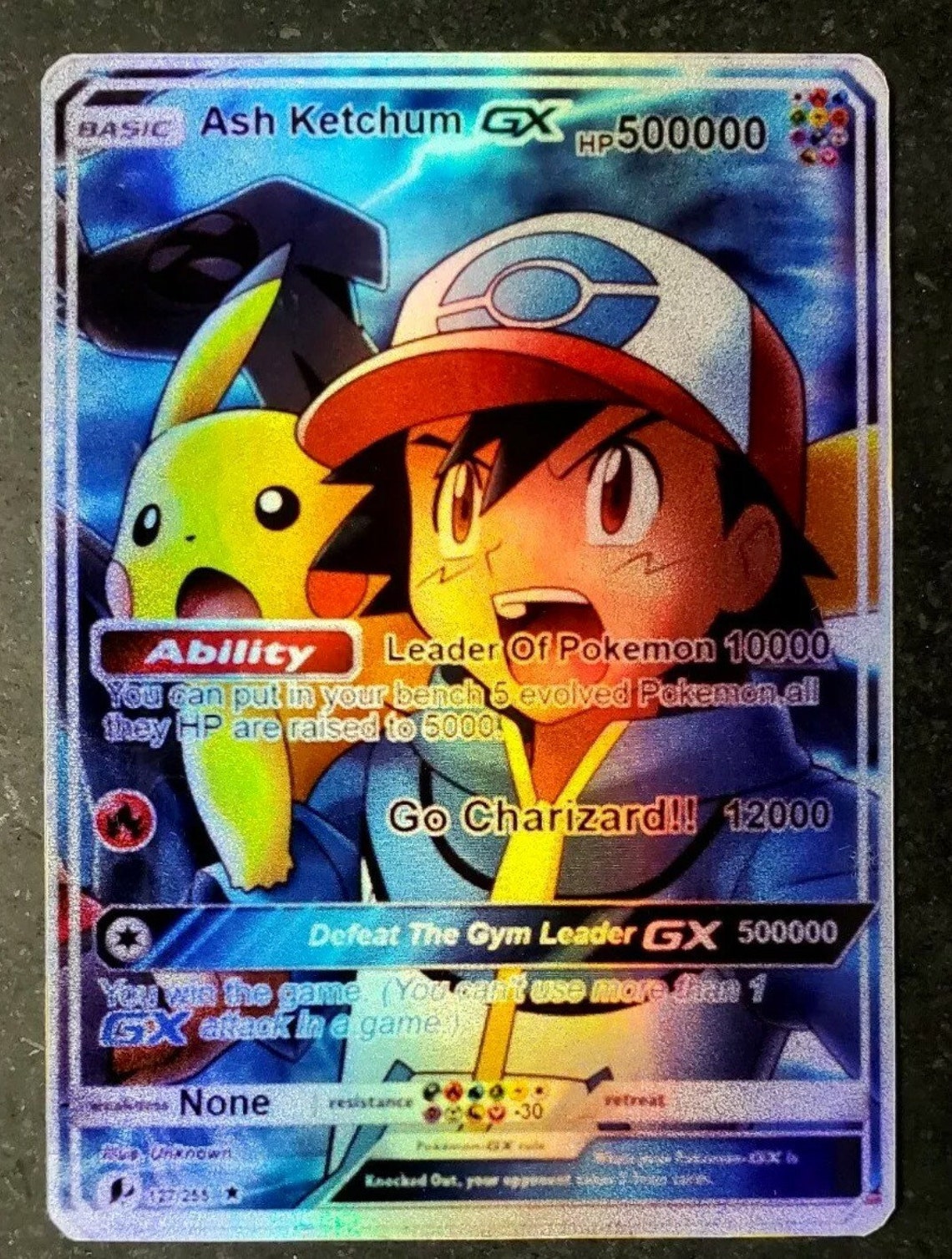 Pokemon Platinum Ash Ketchum Collectible Trainer rare Holo | Etsy
