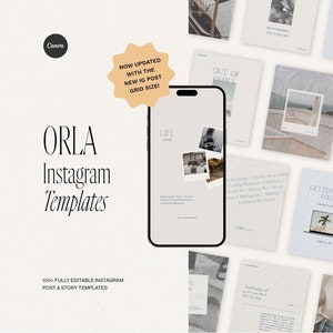 100+ Elegant Instagram Templates, Instagram Story Post Reel Cover Templates, Editable Instagram Templates, Vintage Feminine Canva Templates