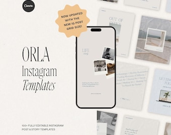 Vintage Instagram Vorlagen: 100+ feminine Canva Story & Post Designs