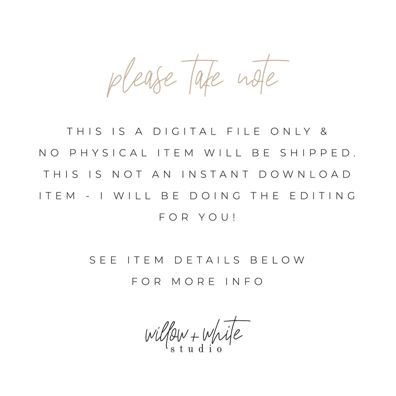 Details Printable Invitation RSVP Minimalist Wedding Suite