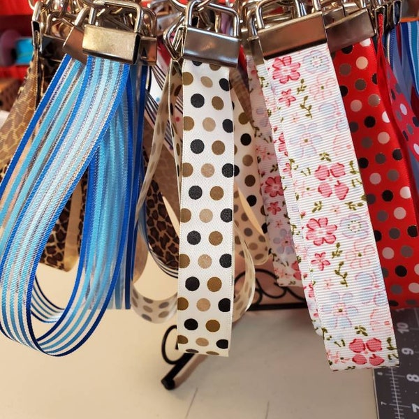 Wristlet Ribbon Key Chain