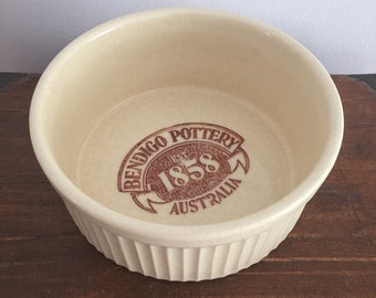 Vintage Bendigo Pottery Ceramic Casserole Dish