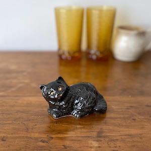 Vintage Ceramic Black Cat