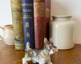 Vintage Scottie Dog Figurine: Ceramic Scottish Terrier Statue