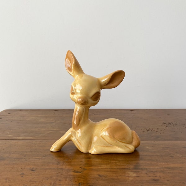 Vintage Kitsch Ceramic Deer Figurine