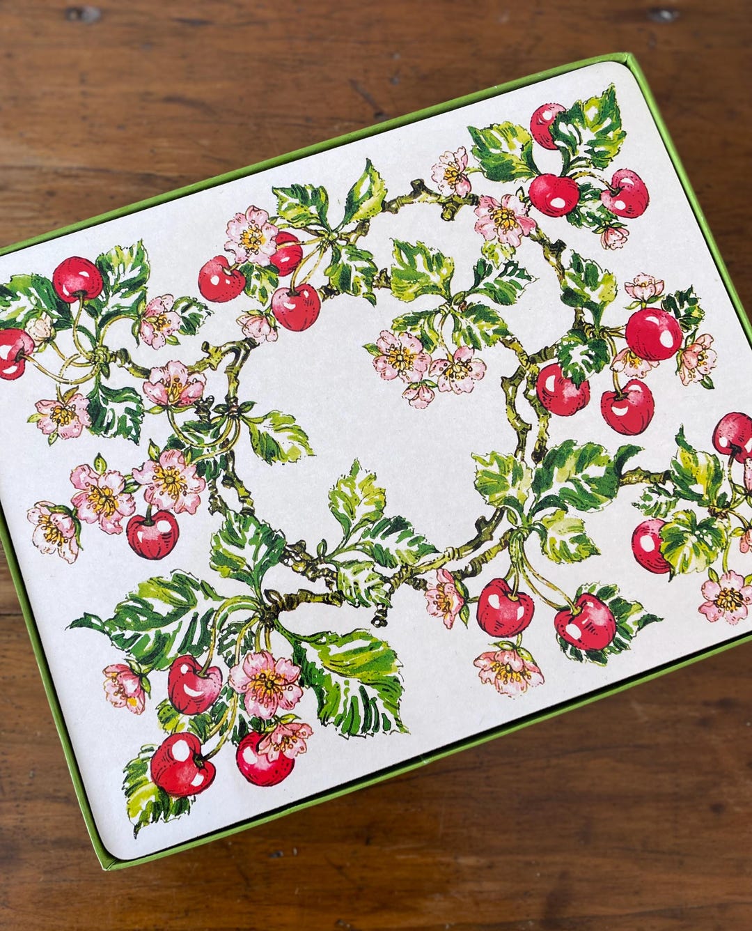 Vintage Cherry Blossom Cork Placemats, Set of 6 - Etsy Australia