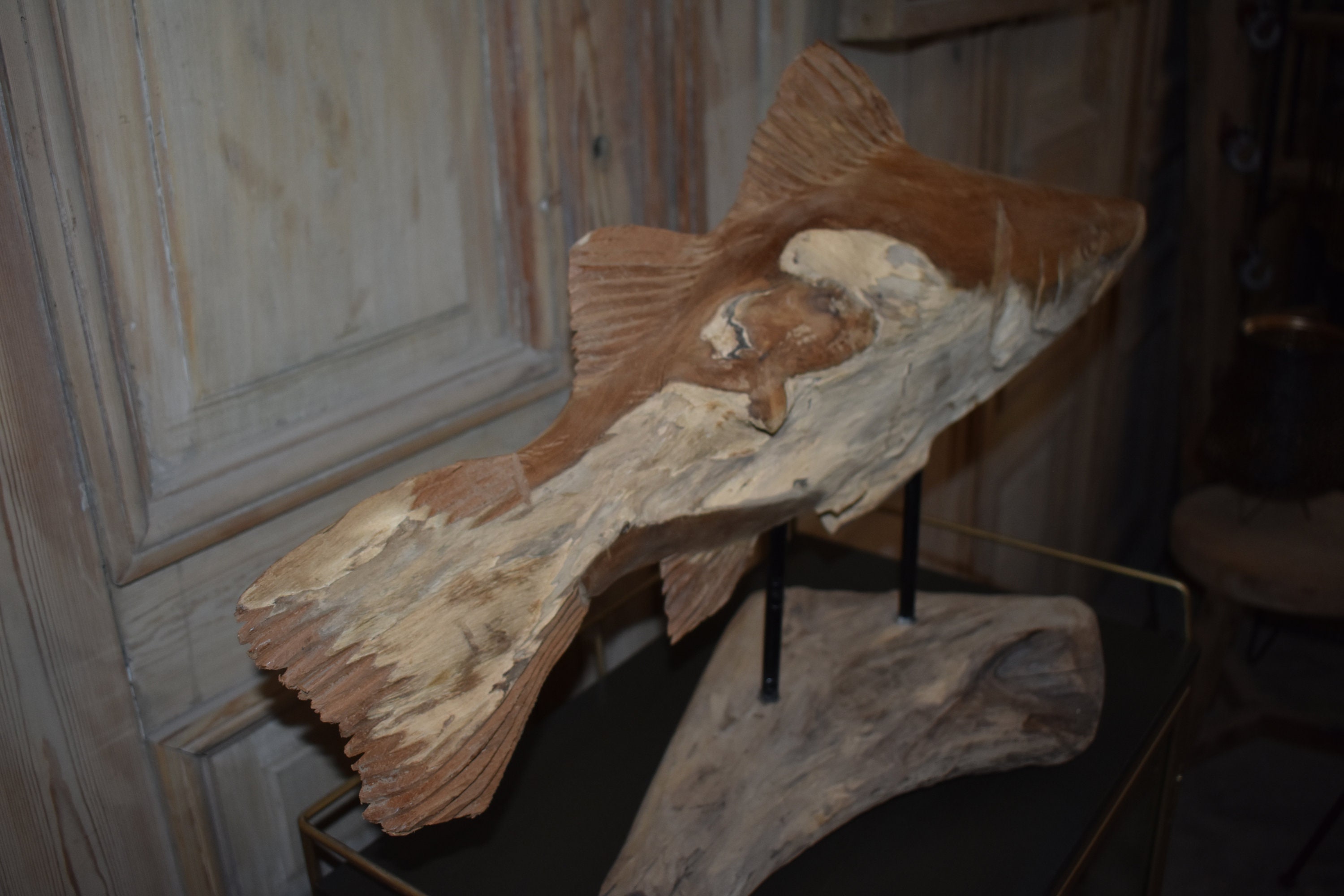 Skulptur Schöner großer dekorativer Fisch handgefertigte | Etsy