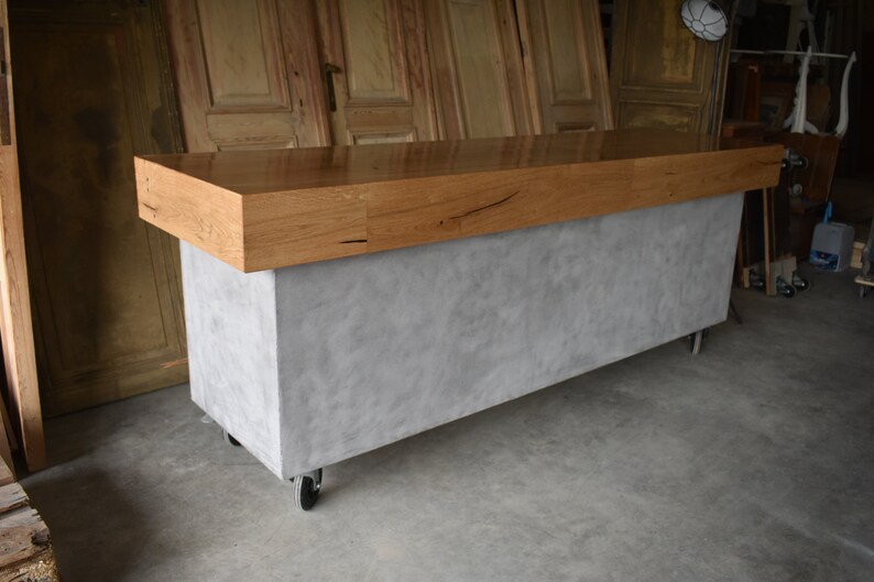 Beton ciré / gewachster beton Theke Kücheninsel Bar | Etsy