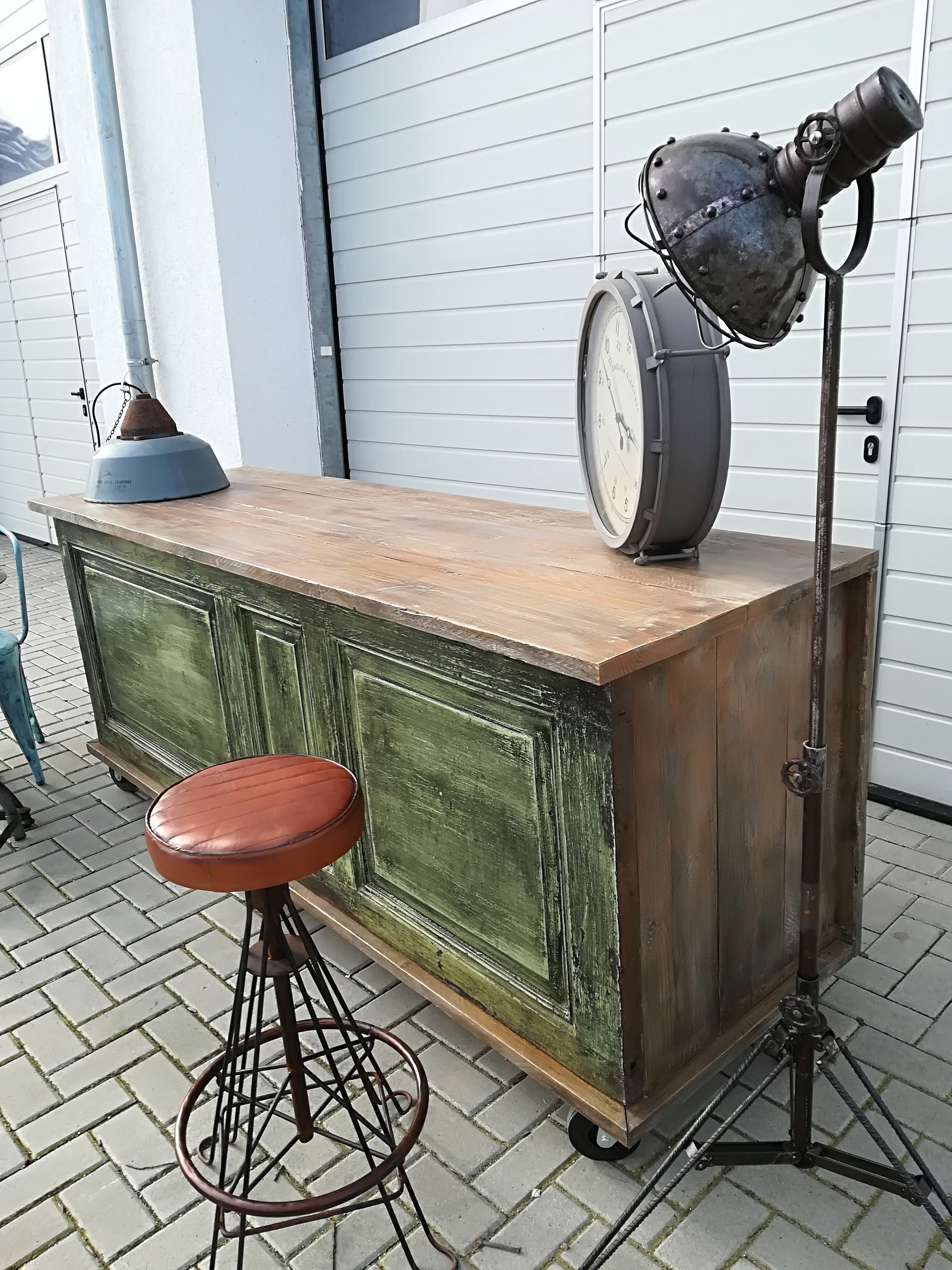 Vintage Verkaufstheke Theke Ladentheke Tresen Kücheninsel | Etsy