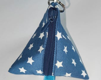 Triangular bag, key pouch, pyramid pouch, pacifier pouch, wallet, mini bag, pyramid bag