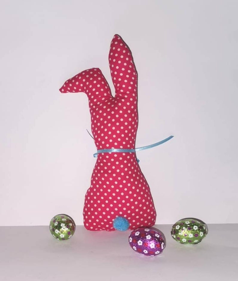 Osterhase, Stoffhase, Hase, Osterdeko, Ostern, Geschenk, genäht Bild 2