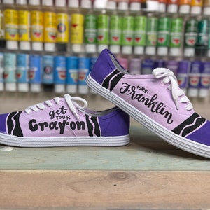 Women s Crayon Shoes Etsy Canada