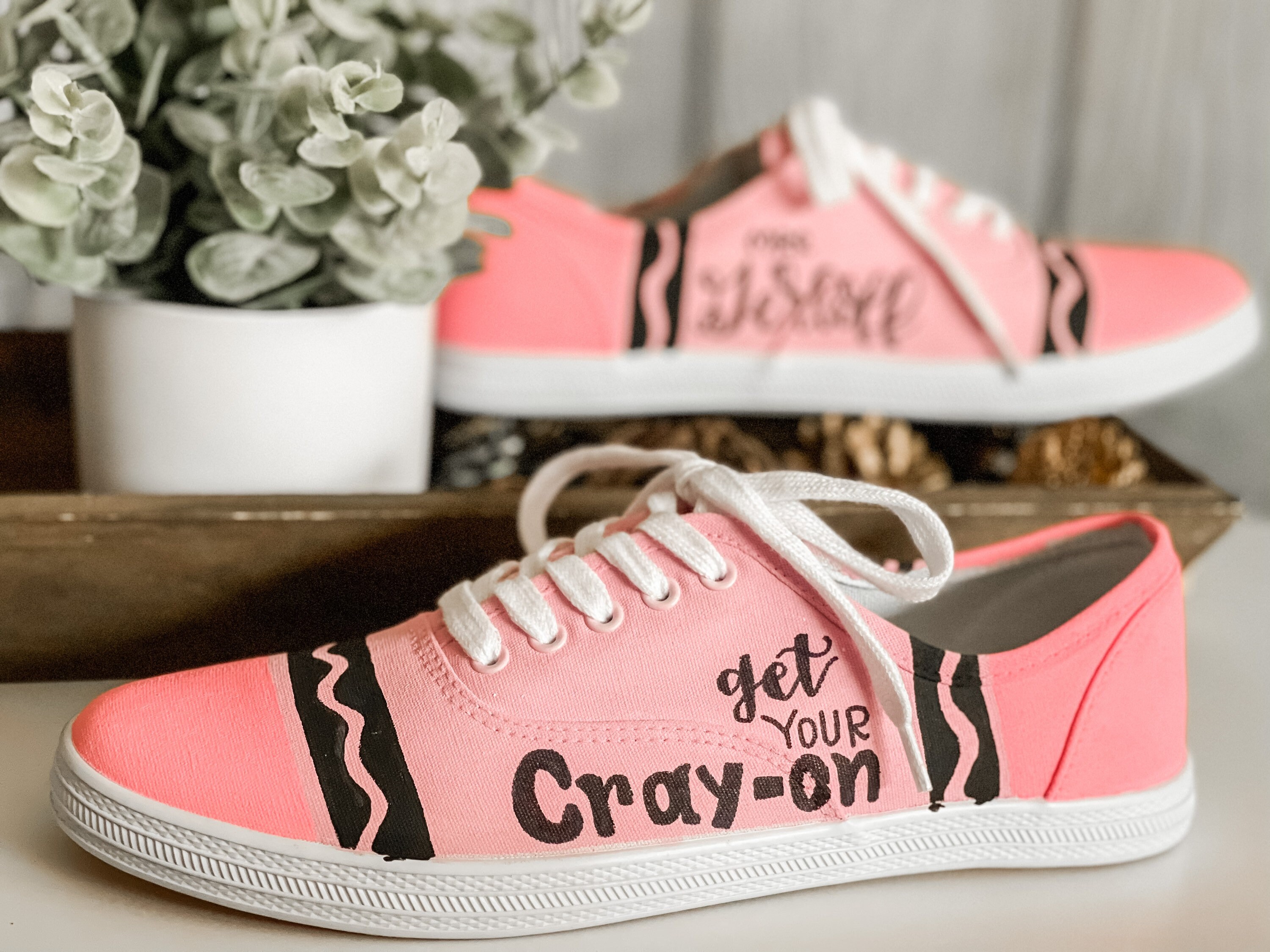 Women's Crayon Shoes Etsy