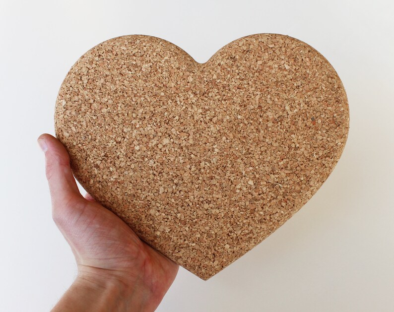 Heart Shaped Cork Board Enamel Pin Display Etsy