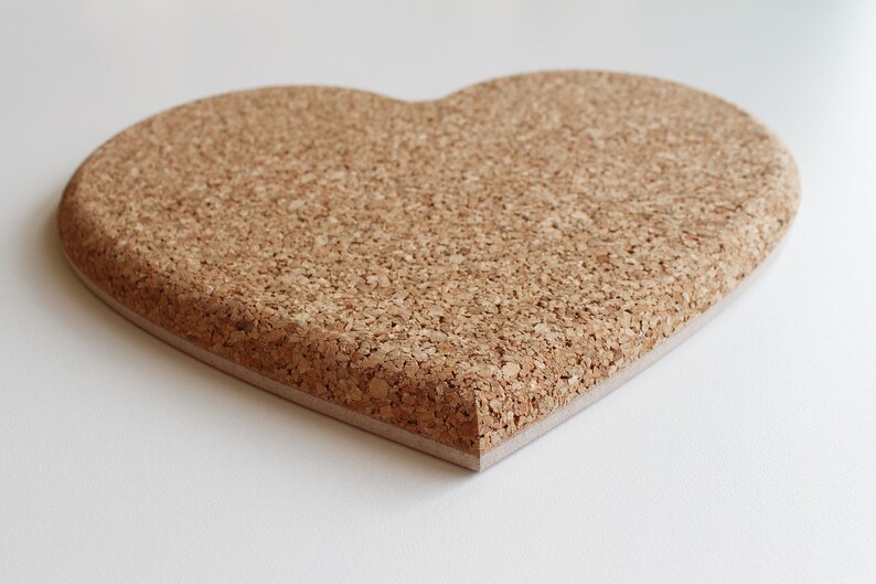 Heart Shaped Cork Board Enamel Pin Display Etsy