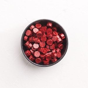Rouge | Dark Red | Approx 100. Per Packet | Wax Seal Stamp | Wedding Invitation Seals