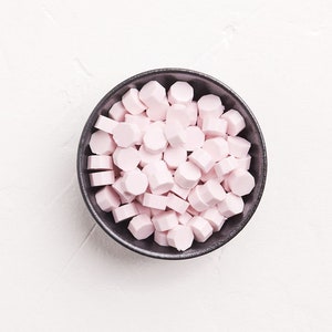 Baby Pink Wax Beads | Approx 100. Per Packet | Wax Seal Stamp | Wedding Invitation Seals