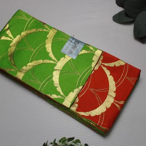 Japanese Hanhaba Half-Width Obi for Yukata Tsumugi Kimono Sash Belt Fabric HHBA11052514