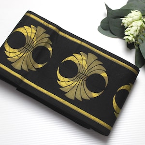 Japanese Hanhaba Half-Width Obi for Yukata Tsumugi Kimono Sash Belt Fabric HHBA09052519