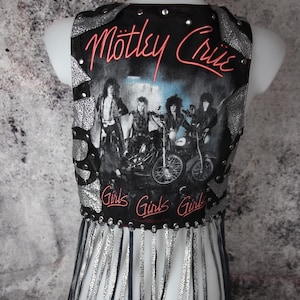 Mötley Crüe genuine leather vest