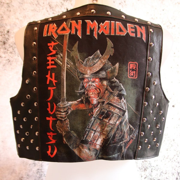Iron Maiden Leder-Bolerojacke