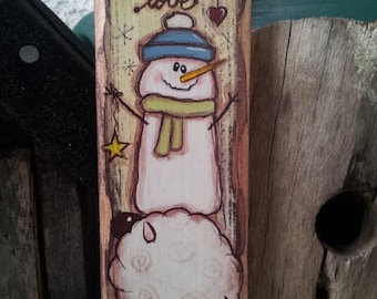 Shabby Chic Door Sign "Winter love""