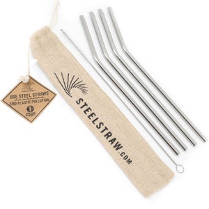 Curved Metal Straw Gift Sets