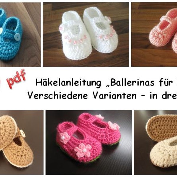 e-book Häkelanleitung "Baby-Ballerinas"