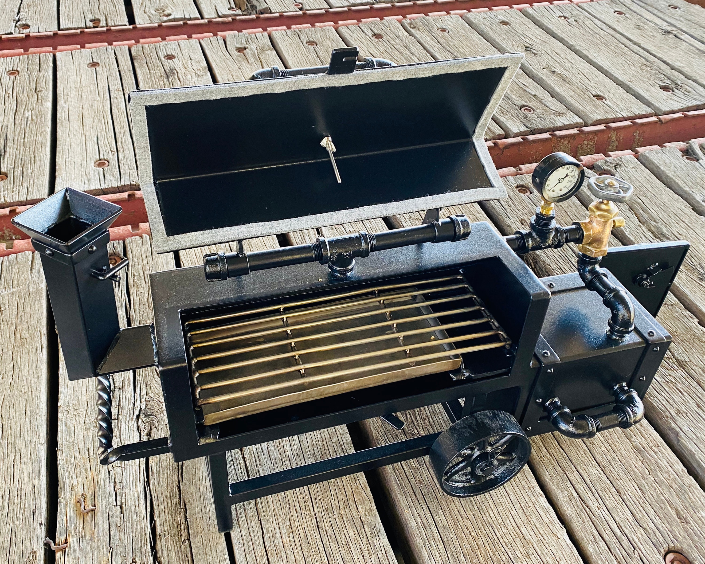 Steampunk Mini Smoker, Offset Smoker, Grill, Cooker Etsy