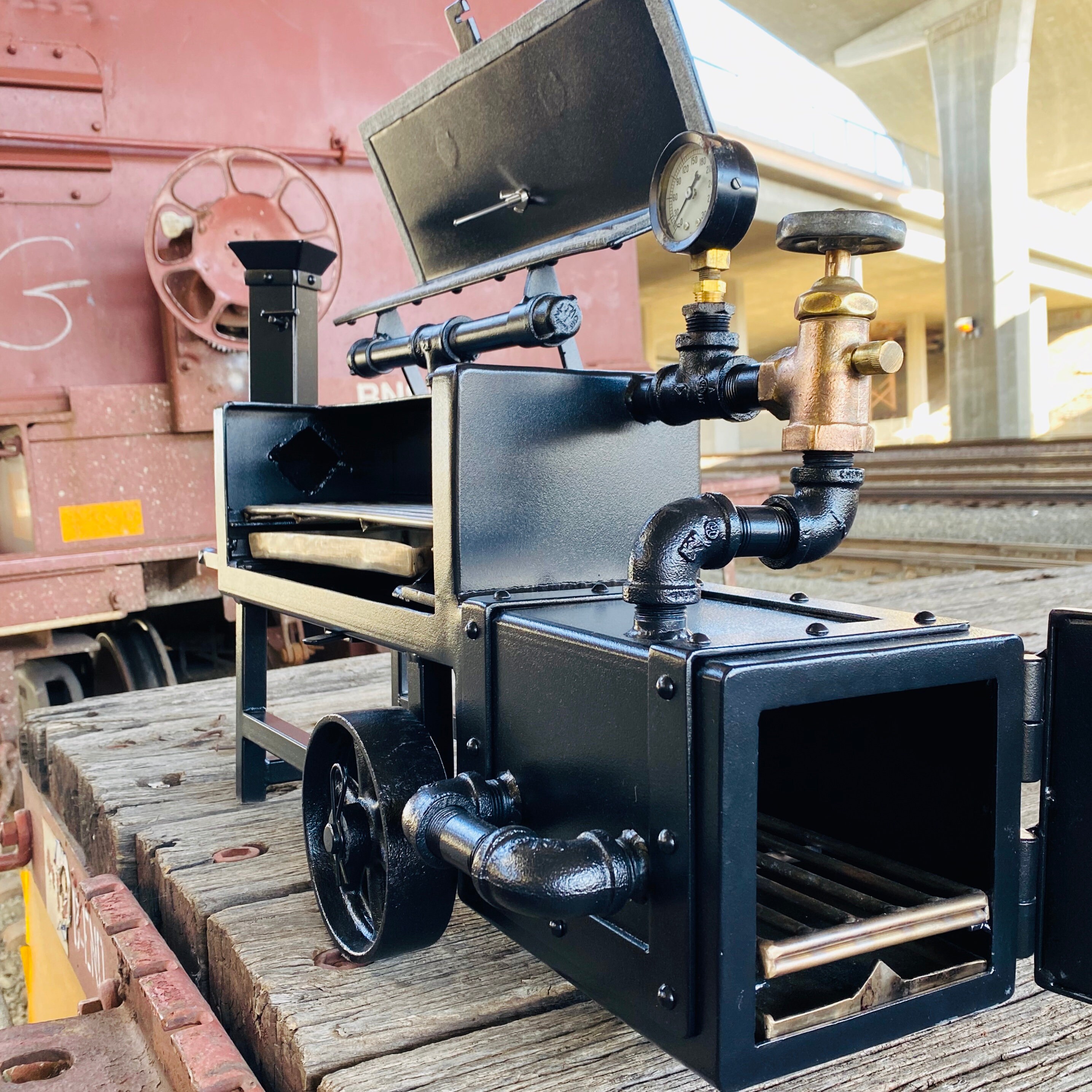 Steampunk Mini Smoker, Offset Smoker, Grill, Cooker Etsy