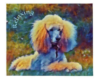 poodle throw blanket