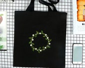 Beginner Embroidery Kit Canvas Bag,Bridesmaid Bags, Bridesmaid Tote Bags,Bridesmaid Bag,Wedding Tote Bags, Bridal Party Gifts,Wedding Gift