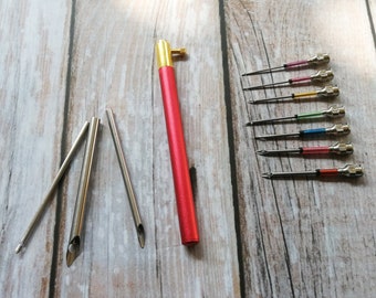 1 set (10 size) punch needle kit |Embroidery Stitching Punch Needle |Sewing Tool Set |Rug Hooking Punch Needle |Punch Needle Kit/Threader