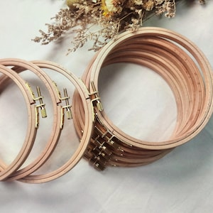 3&quot;,4&quot;,5&quot;,6&quot;,7&quot;,8&quot;,9&quot;,11&quot;,12&quot; Embroidery Wooden Hoop- Round shape- Stitching Hoop-Display Hoop- Embroidery Frame- Embroidery Needlework Frame